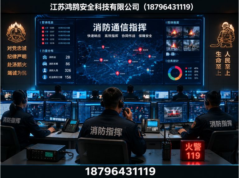 澄迈消防通信指挥展示图